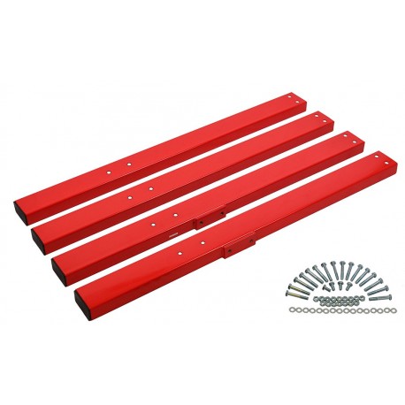 Set hoge rode poten voor werkbank PP-T 0445, 0446 en 0447