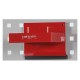 Magnetisch bakje rood 15 x 11,5 x 3 cm