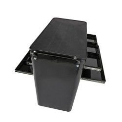 Gereedschapswagen zwart - 4 laden tweezijdig te openen Gereedschapswagen zwart - 4 laden tweezijdig te openen