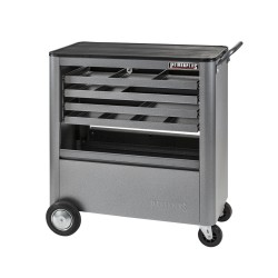 Gereedschapswagen grijs - 4 laden tweezijdig te openen - Werkplaatswagen assistent. Gereedschapswagen grijs - 4 laden tweezijdig te openen - Werkplaatswagen assistent.