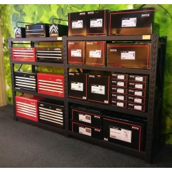 Magazijnstelling 302 x 60 x 180 cm. capaciteit 1000 kg.