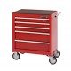 WERKBANK PP-T 0445 - 120 CM HARDHOUTEN BLAD EN 5 LADEN WAGEN