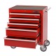 WERKBANK PP-T 0445 - 120 CM HARDHOUTEN BLAD EN 5 LADEN WAGEN