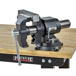 Multifunctionele bankschroef 125 mm. draaibare uitvoering met aambeeld Multifunctionele bankschroef 125 mm. draaibare uitvoering met aambeeld