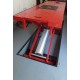 Extra brede en extra lange motorheftafel pneumatisch rood