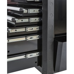 Gereedschapswagen zwart 11 laden 110 x 48 x 101 cm Gereedschapswagen zwart 11 laden 110 x 48 x 101 cm