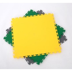 PVC kliktegel groen 500 x 500 x 6 mm. Vloertegel voor industrieel gebruik - hamerslag anti slip profiel