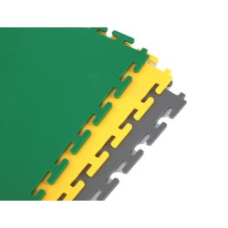 PVC kliktegel groen 500 x 500 x 6 mm. Vloertegel voor industrieel gebruik - hamerslag anti slip profiel