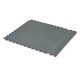 PVC kliktegel grijs 500 x 500 x 6 mm. Vloertegel voor industrieel gebruik - hamerslag anti slip profiel