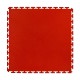 PVC kliktegel rood 500 x 500 x 6 mm. Vloertegel voor industrieel gebruik - hamerslag anti slip profiel