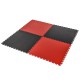 PVC kliktegel rood 500 x 500 x 6 mm. Vloertegel voor industrieel gebruik - hamerslag anti slip profiel