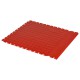PVC kliktegel rood 500 x 500 x 7 mm. - Industriële werkplaatstegel met ronde noppen