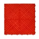 Open kliktegel rood 400 x 400 x 18 mm. - harde kunststof tegel met open structuur