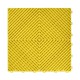Open kliktegel geel 400 x 400 x 18 mm. - harde kunststof tegel met open structuur