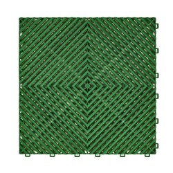 Open kliktegel groen 400 x 400 x 18 mm. - harde kunststof tegel met open structuur Open kliktegel groen 400 x 400 x 18 mm. - harde kunststof tegel met open structuur