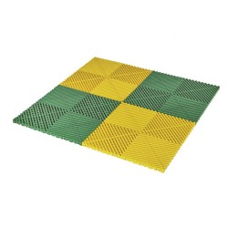 Open kliktegel groen 400 x 400 x 18 mm. - harde kunststof tegel met open structuur Open kliktegel groen 400 x 400 x 18 mm. - harde kunststof tegel met open structuur