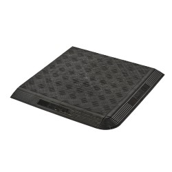 Kunststof oprijrand zwart - oplooprand 400 x 60 mm voor 1810 + 1813 kliktegel type 2