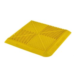 Kunststof oprijrand geel - oplooprand 400 x 60 mm voor 1810 + 1813 kliktegel type 2