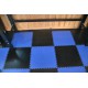 PVC kliktegel zwart 500 x 500 x 6 mm. Vloertegel voor industrieel gebruik - hamerslag anti slip profiel