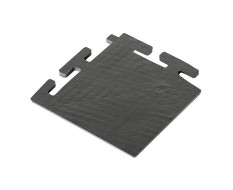 PVC hoekstuk zwart 100 x 100 x 6 mm. voor Industriële kliktegels 1811 en 1812