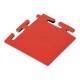 PVC hoekstuk rood 100 x 100 x 6 mm. voor Industriële kliktegels 1811 en 1812