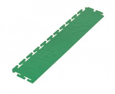 PVC oprijrand groen - oplooprand 500 x 100 mm. voor Industriële PVC kliktegel