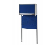 Frame met onderpaneel, gereedschapsbord en bovenkast blauw voor Heavy Duty werkbankserie