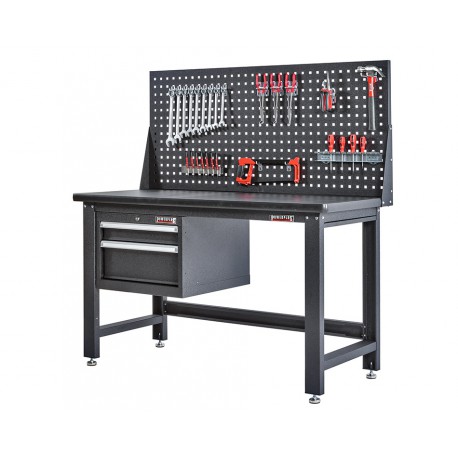 Werkbank voor elektro – montagetafel voor elektronica met gereedschapsbord en ladenblok