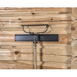 Tweevoudige dubbele wandhaak 25 x 5 cm. – tuingereedschap haak – gereedschap ophangen