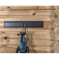 Dubbele wandhaak 20 x 10 cm. – tuingereedschap haak – gereedschap ophangen Dubbele wandhaak 20 x 10 cm. – tuingereedschap haak – gereedschap ophangen