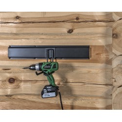 Dubbele wandhaak 20 x 10 cm. – tuingereedschap haak – gereedschap ophangen Dubbele wandhaak 20 x 10 cm. – tuingereedschap haak – gereedschap ophangen