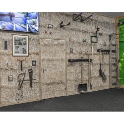 Dubbele wandhaak - 4.4 x 22 x 19.5 cm. tuingereedschap ophangen - opbergen - opbergsysteem - ophangsysteem aan de muur. Dubbele wandhaak - 4.4 x 22 x 19.5 cm. tuingereedschap ophangen - opbergen - opbergsysteem - ophangsysteem aan de muur.