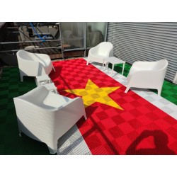 Open kliktegel groen 400 x 400 x 18 mm. - harde kunststof tegel met open structuur Open kliktegel groen 400 x 400 x 18 mm. - harde kunststof tegel met open structuur