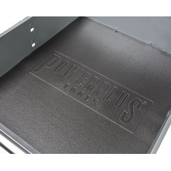 Professionele werkbank – montagetafel 215 x 70 x 95 cm. met 24 laden en hardhouten werkblad