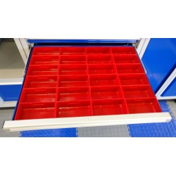 Kunststof bak 150 x 75 x 45 mm voor gereedschapswagen Kunststof bak 150 x 75 x 45 mm voor gereedschapswagen