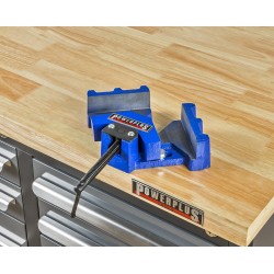 Gietijzeren hoek spanner – spanklem – bankschroef – hoekklem – 55 mm. lijmklem 90 graden. Gietijzeren hoek spanner – spanklem – bankschroef – hoekklem – 55 mm. lijmklem 90 graden.