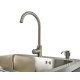 Werkbankset - met RVS plaat omkleed werkblad, werkplaatsinrichting, gereedschapsbord, hangkasten en 9 laden - 387 x 46 x 200 cm