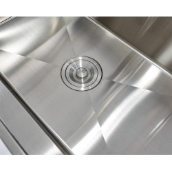 Werkbank set met MDF werkblad met RVS plaat omkleed - 18 laden - 204 x 46 x 94,6 cm. Werkbank met laden - ladenblok