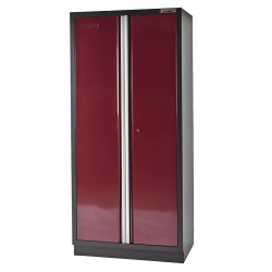 Complete werkplaatsinrichting, werkbank RVS blad, gereedschapskast, gereedschapsborden, 4 x hangkast,12 laden, 379,5 x 200 cm