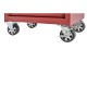 Gereedschapswagen rood 9 laden leeg met quick lock