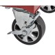 Gereedschapswagen rood 9 laden leeg met quick lock