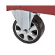 Gereedschapswagen rood 9 laden leeg met quick lock