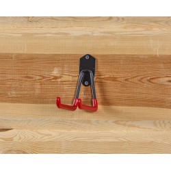 Dubbele wandhaak – ophangbeugel van metaal 6 x 12,5 x 13,5 cm Dubbele wandhaak – ophangbeugel van metaal 6 x 12,5 x 13,5 cm