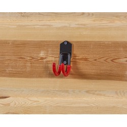 Set van 10 dubbele wandhaken voor het opbergen van tuingereedschap