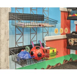 Draadmand 61 x 30 x 14 cm. tuingereedschap ophangen - opbergen - opbergsysteem