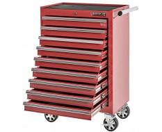 Gereedschapswagen rood 9 laden leeg met quick lock