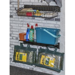 Draadmand 61 x 30 x 14 cm. tuingereedschap ophangen - opbergen - opbergsysteem