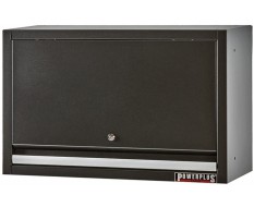 Wandkast / hangkast zwart met gasgeveerde klep 72 x 28 x 40 cm