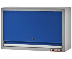 Wandkast / hangkast blauw met gasgeveerde klep 72 x 28 x 40 cm