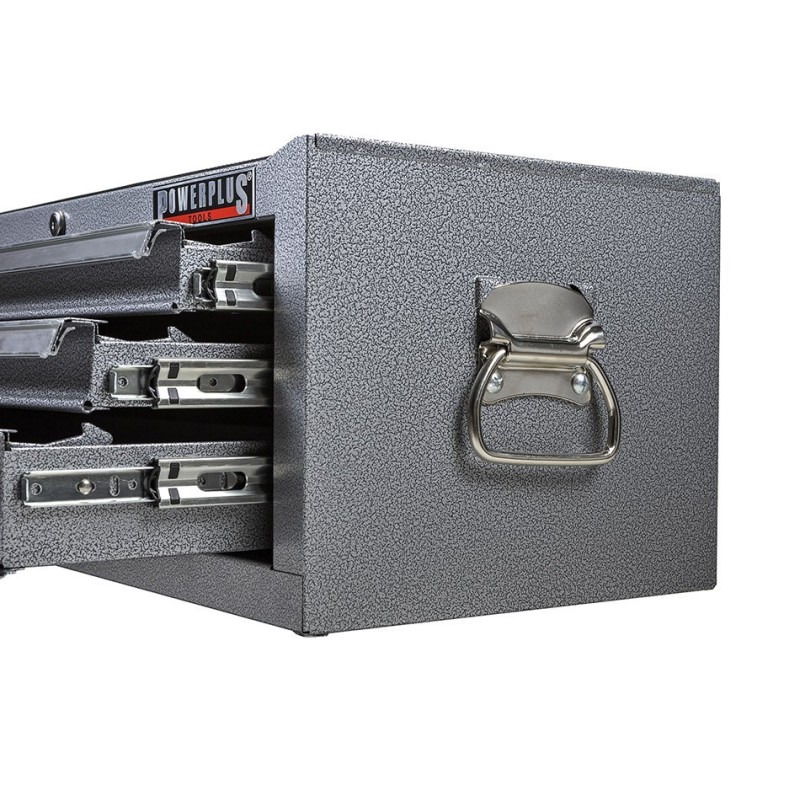 Gereedschapskist grijs 3 laden met quicklock Gereedschapskist grijs 3 laden met quicklock